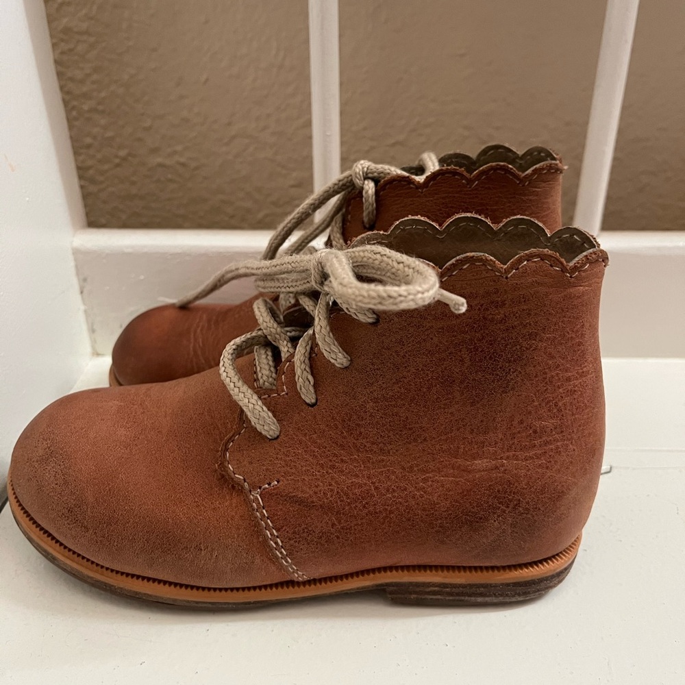 Leather boots